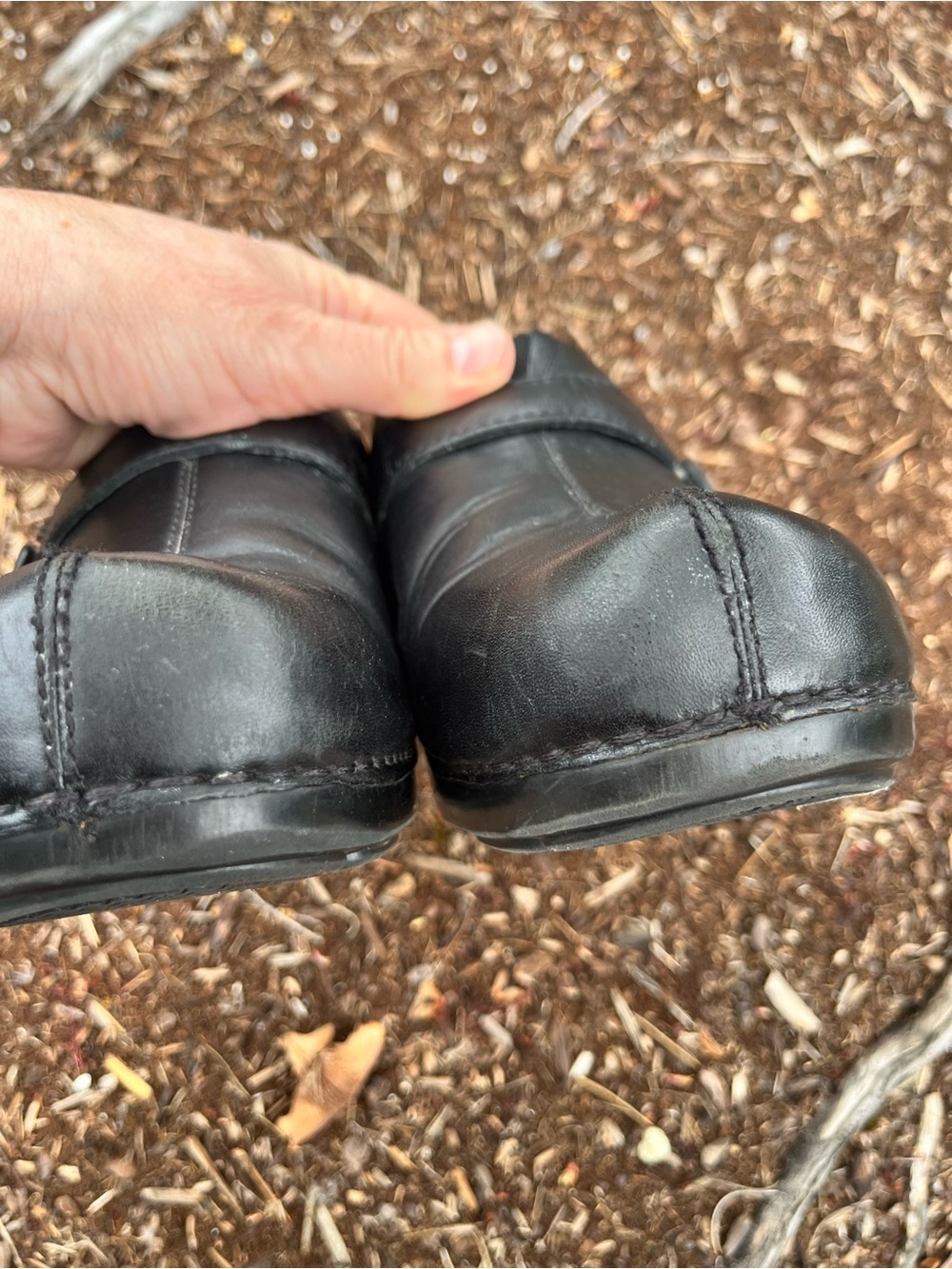 Dansko Marcelle Black Leather Mary Jane Clogs Shoes Size 40/ US size 9.5 Comfort - Picture 7 of 10